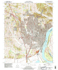 CAPE GIRARDEAU, MO-IL HISTORICAL MAP GEO
