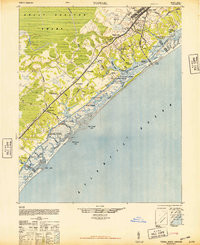 TOPSAIL, NC HISTORICAL MAP GEOPDF 15X15