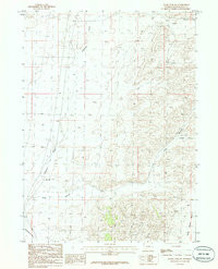 BOARS TUSK SW, WY HISTORICAL MAP GEOPDF