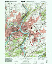 EASTON, PA-NJ HISTORICAL MAP GEOPDF 7.5X