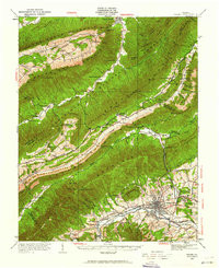 SALEM, VA HISTORICAL MAP GEOPDF 15X15 GR