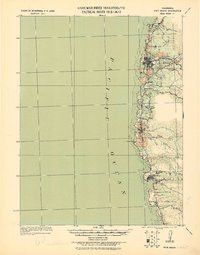 FORT BRAGG, CA HISTORICAL MAP GEOPDF 15X