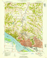 ALTON, IL-MO HISTORICAL MAP GEOPDF 7.5X7