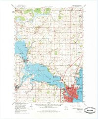 OSHKOSH, WI HISTORICAL MAP GEOPDF 15X15