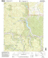 SHIRLEY, MO HISTORICAL MAP GEOPDF 7.5X7.
