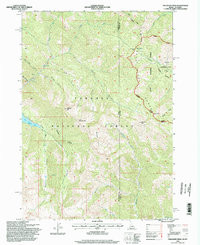 PALISADES PEAK, ID-WY HISTORICAL MAP GEO