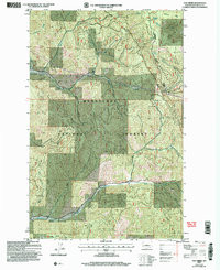 VAN CREEK, WA HISTORICAL MAP GEOPDF 7.5X
