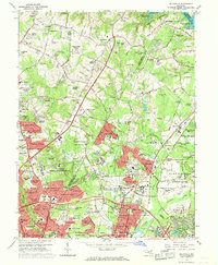BELTSVILLE, MD HISTORICAL MAP GEOPDF 7.5