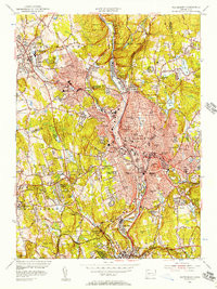 WATERBURY, CT HISTORICAL MAP GEOPDF 7.5X