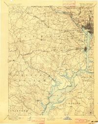 MOUNT VERNON, VA-MD-DC HISTORICAL MAP GE