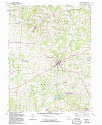 SOMERSET, OH HISTORICAL MAP GEOPDF 7.5X7