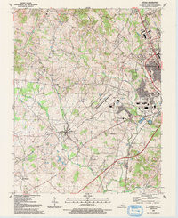 CECILIA, KY HISTORICAL MAP GEOPDF 7.5X7.