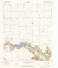 BUFFALO SPRINGS LAKE, TX HISTORICAL MAP