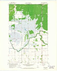 ROSEAU NE, MN HISTORICAL MAP GEOPDF 7.5X
