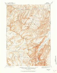ISHAWODA, WY HISTORICAL MAP GEOPDF 30X30