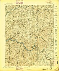 KANAWHA FALLS, WV HISTORICAL MAP GEOPDF