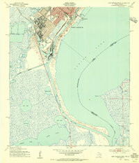 PORT ARTHUR SOUTH, TX-LA HISTORICAL MAP