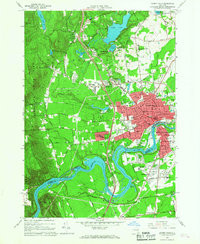 GLENS FALLS, NY HISTORICAL MAP GEOPDF 7.