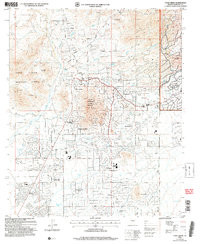 CAVE CREEK, AZ HISTORICAL MAP GEOPDF 7.5