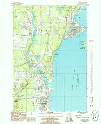 GLADSTONE, MI HISTORICAL MAP GEOPDF 7.5X