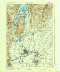 GLEN FALLS, NY HISTORICAL MAP GEOPDF 15X