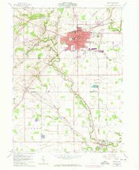 BRYAN, OH HISTORICAL MAP GEOPDF 7.5X7.5