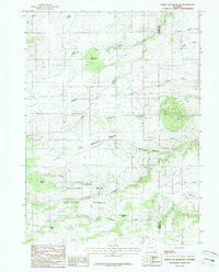GREEN TOP MOUNTAIN, WY HISTORICAL MAP GE