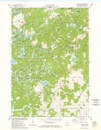 BOB LAKE, WI HISTORICAL MAP GEOPDF 7.5X7