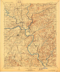 OKMULGEE, OK HISTORICAL MAP GEOPDF 30X30