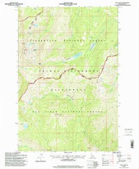 FISH LAKE, ID HISTORICAL MAP GEOPDF 7.5X