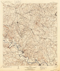BASTROP, TX HISTORICAL MAP GEOPDF 30X30