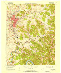 SOMERSET, KY HISTORICAL MAP GEOPDF 7.5X7