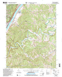 BENS RUN, WV-OH HISTORICAL MAP GEOPDF 7.