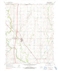 BRAMAN, OK-KS HISTORICAL MAP GEOPDF 7.5X