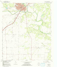 BALLINGER, TX HISTORICAL MAP GEOPDF 7.5X