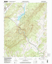 GOSHEN, VA HISTORICAL MAP GEOPDF 7.5X7.5