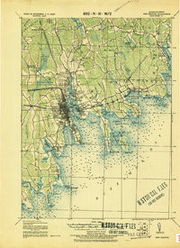 FAIRHAVEN, MA HISTORICAL MAP GEOPDF 15X1
