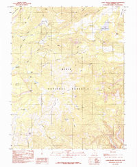 LOWER BOWNS RESERVOIR, UT HISTORICAL MAP