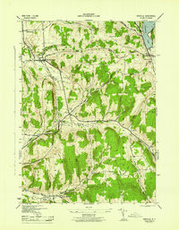 ERIEVILLE, NY HISTORICAL MAP GEOPDF 7.5X