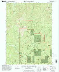 KERBY PEAK, OR HISTORICAL MAP GEOPDF 7.5
