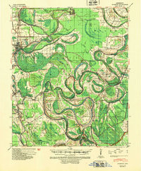 MILESTON, MS HISTORICAL MAP GEOPDF 15X15