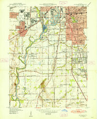MAYWOOD, IN HISTORICAL MAP GEOPDF 7.5X7.