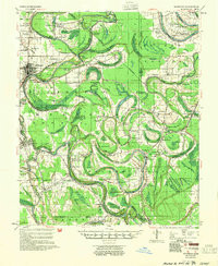 MILESTON, MS HISTORICAL MAP GEOPDF 15X15