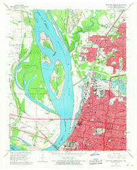 NORTHWEST MEMPHIS, TN-AR HISTORICAL MAP