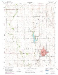 ANTHONY, KS HISTORICAL MAP GEOPDF 7.5X7.