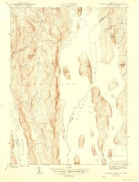 QUABBIN RESERVOIR, MA HISTORICAL MAP GEO