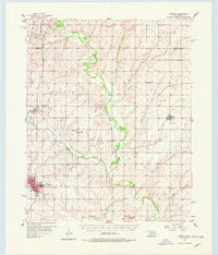 CORDELL, OK HISTORICAL MAP GEOPDF 15X15