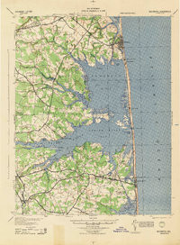 REHOBOTH, DE HISTORICAL MAP GEOPDF 15X15