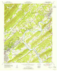 CLINTON, TN HISTORICAL MAP GEOPDF 7.5X7.
