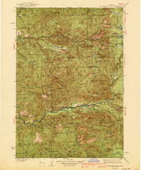MCKENZIE BRIDGE, OR HISTORICAL MAP GEOPD